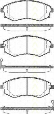 TRISCAN 8110 43003 комплект тормозных колодок, дисковый тормоз на HYUNDAI SONATA II (Y-2)