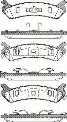 TRISCAN 8110 43006 комплект тормозных колодок, дисковый тормоз на HYUNDAI SONATA II (Y-2)