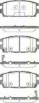 TRISCAN 8110 43020 комплект тормозных колодок, дисковый тормоз на HYUNDAI TERRACAN (HP)