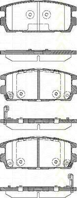 TRISCAN 8110 43020 комплект тормозных колодок, дисковый тормоз на HYUNDAI TERRACAN (HP)