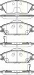 TRISCAN 8110 43023 комплект тормозных колодок, дисковый тормоз на HYUNDAI ACCENT II седан (LC)