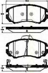 TRISCAN 8110 43027 комплект тормозных колодок, дисковый тормоз на HYUNDAI TUCSON (JM)
