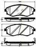 TRISCAN 8110 43028 комплект тормозных колодок, дисковый тормоз на HYUNDAI COUPE (RD)