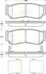 TRISCAN 8110 43030 комплект тормозных колодок, дисковый тормоз на HYUNDAI SANTA FE II (CM)