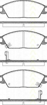 TRISCAN 8110 43182 комплект тормозных колодок, дисковый тормоз на HYUNDAI ACCENT I (X-3)