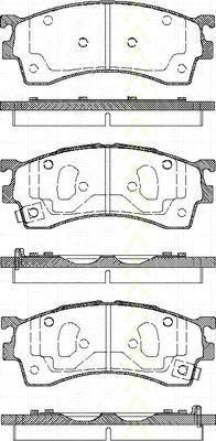 TRISCAN 8110 50005 комплект тормозных колодок, дисковый тормоз на MAZDA 626 V Station Wagon (GW)