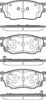 TRISCAN 8110 50011 комплект тормозных колодок, дисковый тормоз на MAZDA 626 V Hatchback (GF)