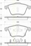 TRISCAN 8110 50027 комплект тормозных колодок, дисковый тормоз на MAZDA 6 (GG)