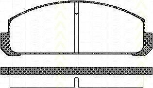 TRISCAN 8110 50038 комплект тормозных колодок, дисковый тормоз на MAZDA 323 I (FA)