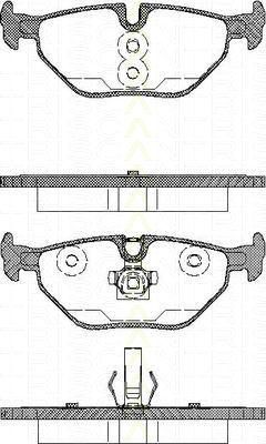TRISCAN 8110 65002 комплект тормозных колодок, дисковый тормоз на 3 кабрио (E46)