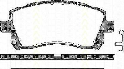 TRISCAN 8110 68173 комплект тормозных колодок, дисковый тормоз на SUBARU OUTBACK (BE, BH)