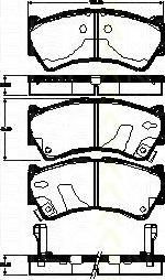 TRISCAN 8110 69019 комплект тормозных колодок, дисковый тормоз на SUZUKI BALENO Наклонная задняя часть (EG)