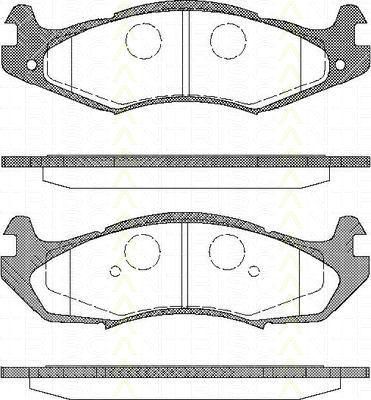 TRISCAN 8110 80524 комплект тормозных колодок, дисковый тормоз на JEEP CHEROKEE (XJ)