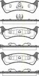 TRISCAN 8110 80529 комплект тормозных колодок, дисковый тормоз на JEEP GRAND CHEROKEE I (ZJ)