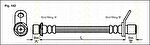 TRISCAN 8150 13221 тормозной шланг на TOYOTA AVENSIS (_T22_)