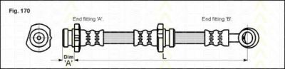 TRISCAN 8150 14135 тормозной шланг на NISSAN 100 NX (B13)