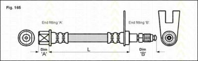 TRISCAN 8150 28120 тормозной шланг на PEUGEOT 406 Break (8E/F)