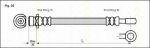 TRISCAN 8150 40106 тормозной шланг на HONDA CIVIC III Hatchback (AL, AJ, AG, AH)