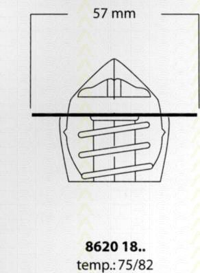 TRISCAN 8620 1882 термостат, охлаждающая жидкость на PEUGEOT 305 I Break (581D)