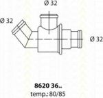 TRISCAN 8620 3680 термостат, охлаждающая жидкость на 3 (E21)