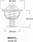 TRISCAN 8620 6182 термостат, охлаждающая жидкость на MITSUBISHI COLT IV (CA_A)