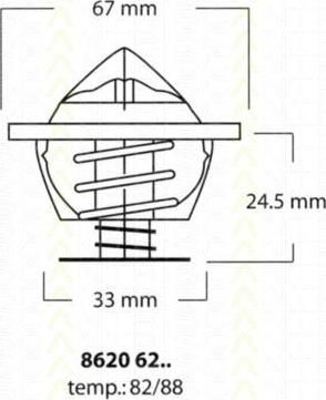 TRISCAN 8626 10039 датчик, температура охлаждающей жидкости на SAAB 9-3 (YS3F)