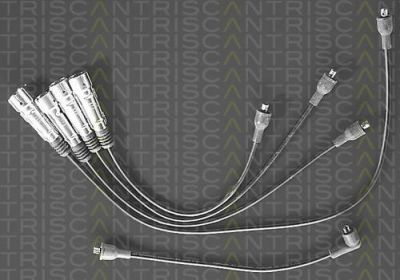 TRISCAN 8860 7243 комплект проводов зажигания на AUDI 80 (81, 85, B2)