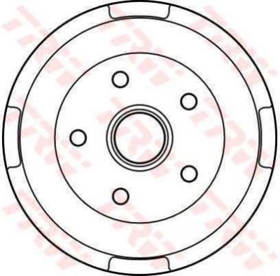 TRW DB4132 тормозной барабан на MAZDA 626 III Hatchback (GD)