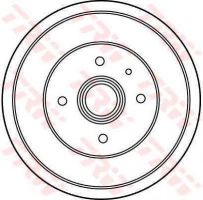 TRW DB4200 тормозной барабан на ALFA ROMEO 33 (905)