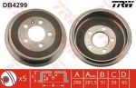 TRW DB4299 Барабан тормозной VW Polo/SKODA Fabia/AUDI A2/SEAT Ibiza/Cordoba (6Q0609617)