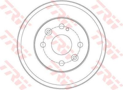 TRW DB4429 тормозной барабан на MAZDA 2 (DE)