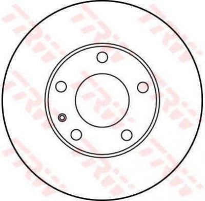 TRW DF1557 тормозной диск на 5 (E12)