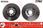 TRW DF4246 Диск тормозной OPEL ASTRA H/MERIVA B/ZAFIRA 00-/SAAB 9-3 02- передний вент. (569061)