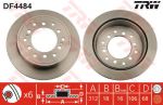 TRW DF4484 Диск тормозной задний TOYOTA LAND CRUISER, PRADO (120) 03- 312x18mm (4243160200)