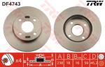 TRW DF4743 Диск торм пер вент MICRA K11 98-03 (4020672B00)