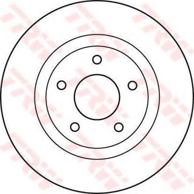 TRW DF4932 Диск тормозной cc SEBRING/DODGE CALIBER/JEEP COMPASS/PATRIOT перед.D=284мм (5105514AA)