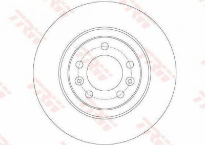 TRW DF6134 Диск тормозной PEUGEOT 508 10- задний