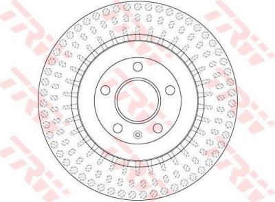 TRW DF6175S Диск тормозной AUDI A4/A5 07-/A6/A7/A8 10-/Q5 задний вент.D=330мм.