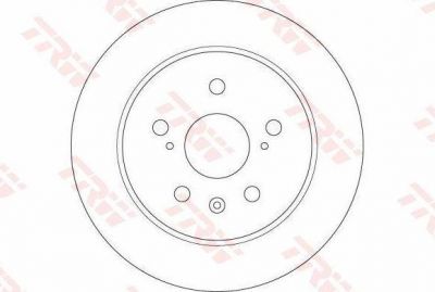 TRW DF6178 Диск тормозной задний SUZUKI SX4 (для Венгрии) DF6178