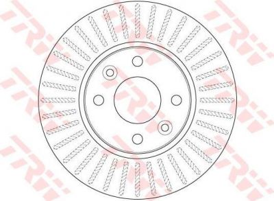TRW DF6186 диск торм.пер. Renault Kangoo 08-/MB Citan (14)