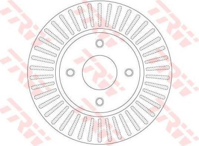 TRW DF6249 тормозной диск на NISSAN TIIDA Наклонная задняя часть (C11X)