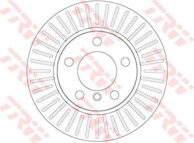 TRW DF6255 Диск торм. 1-серии E81,87 вентилируемые (284X22)