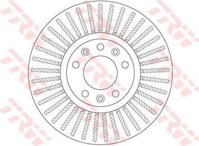 TRW DF6419 Диск тормозной передний PEUGEOT 508, 308 II (304мм) DF6419