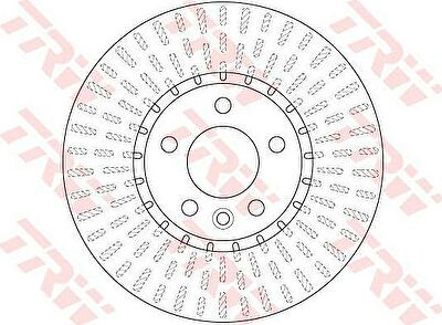 TRW DF6499S DF6499S диск тормозной передний! VW Transporter 2.0 Tdi 09>