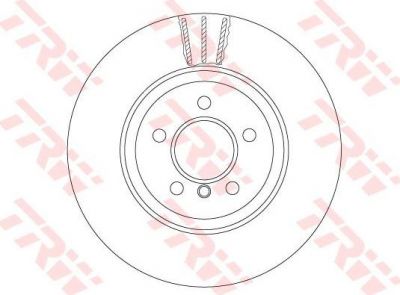 TRW DF6607S тормозной диск на 4 Gran Coupe (F36)