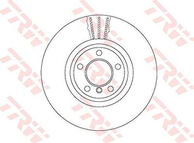 TRW DF6615S тормозной диск на 5 (F10, F18)