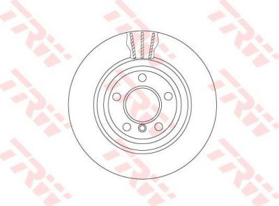 TRW DF6617S тормозной диск на 5 (F10, F18)
