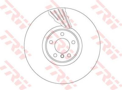 TRW DF6619S тормозной диск на X6 (E71, E72)