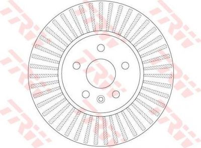 TRW DF6629 Диск тормозной OPEL MOKKA 12- передний D=300мм.