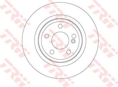 TRW DF6634 тормозной диск на MERCEDES-BENZ B-CLASS (W246, W242)